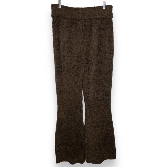 Urban Outfitters Out From Under Size Large Fuzzy Flare Lounge Pants Brown Plush - Picture 2 of 12